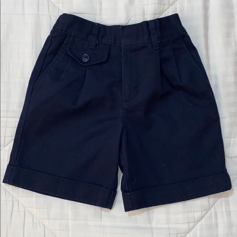 Girls Navy School shorts